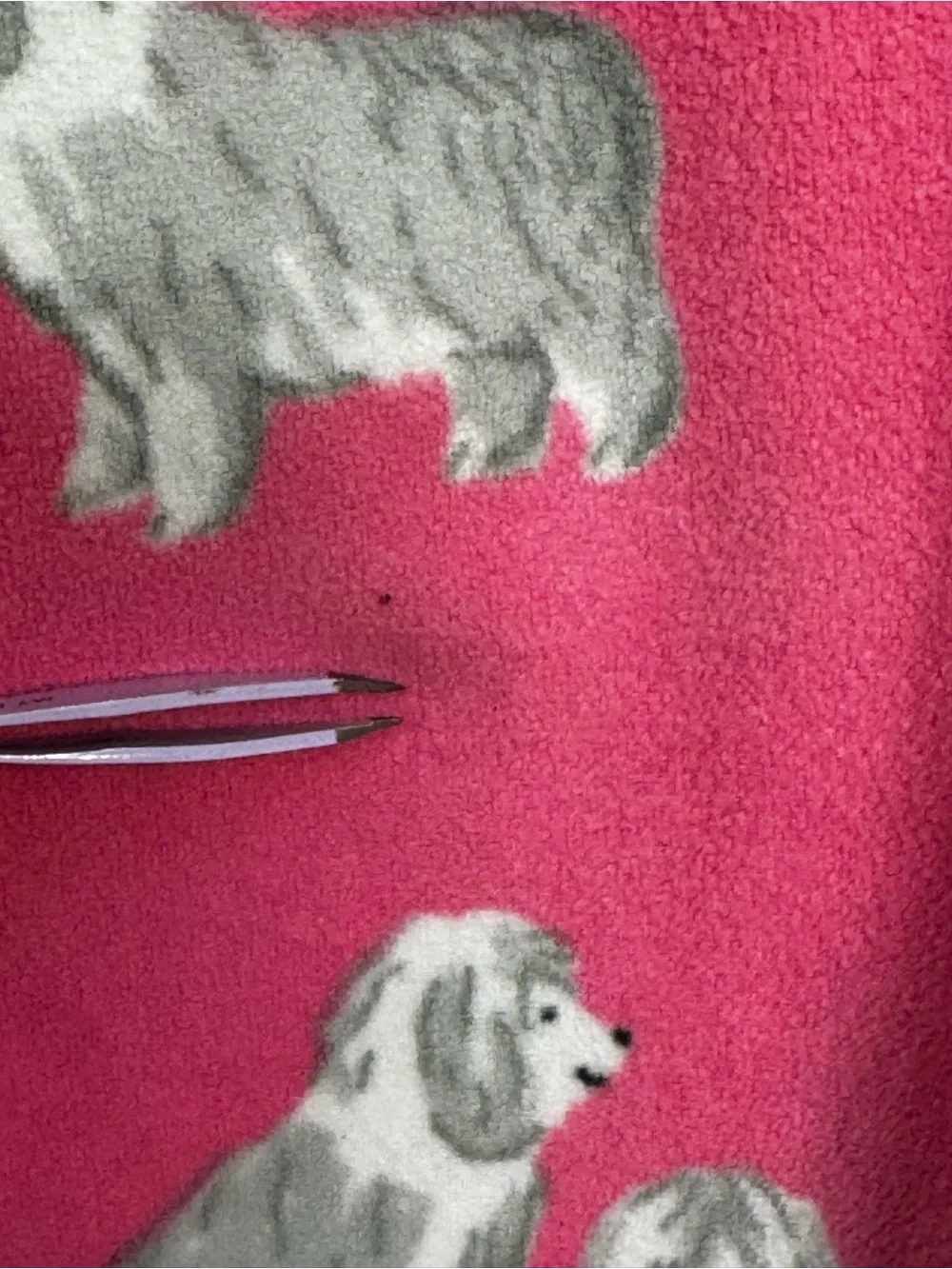 Carter's Hot Pink Dog Print Fleece Pajama Bottoms